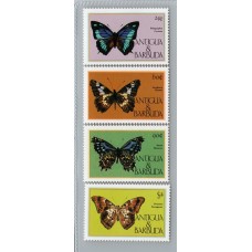 COLONIAS INGLESAS ANTIGUA y BARBUDA MARIPOSAS SERIE COMPLETA DE ESTAMPILLAS NUEVAS MINT !!! 20 EUROS